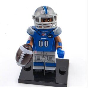 Detroit Lions minifigure Detroit Lions Lego Compatible Detroit Lions figure